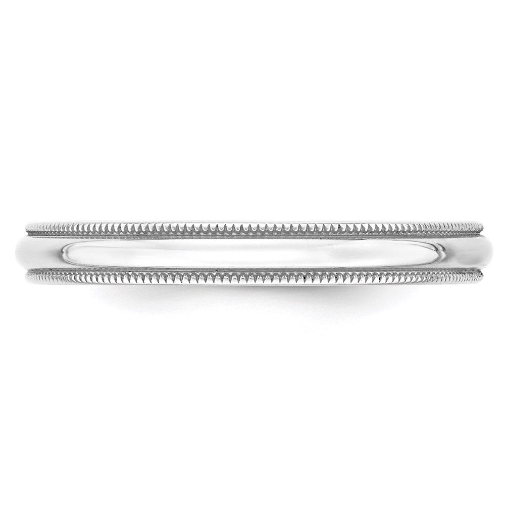 14KW 3mm LTW Milgrain Half Round Band