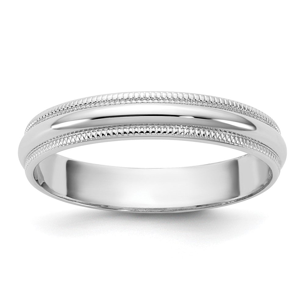 10KW 3.5mm LTW Milgrain Half Round Band