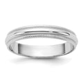 14KW 3.5mm LTW Milgrain Half Round Band