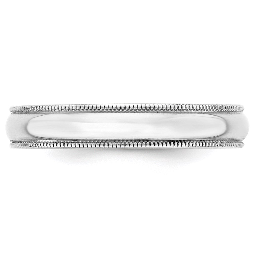 10KW 4mm LTW Milgrain Half Round Band