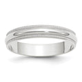10KW 4mm LTW Milgrain Half Round Band