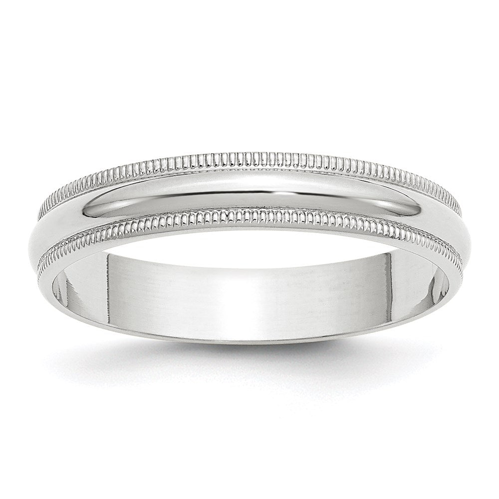 10KW 4mm LTW Milgrain Half Round Band