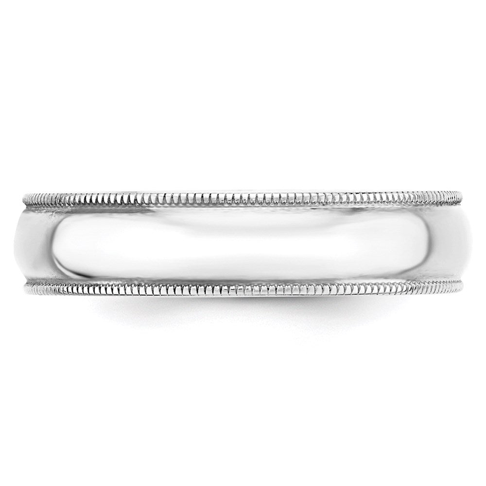 14KW 5mm LTW Milgrain Half Round Band