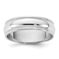 14KW 5.5mm LTW Milgrain Half Round Band