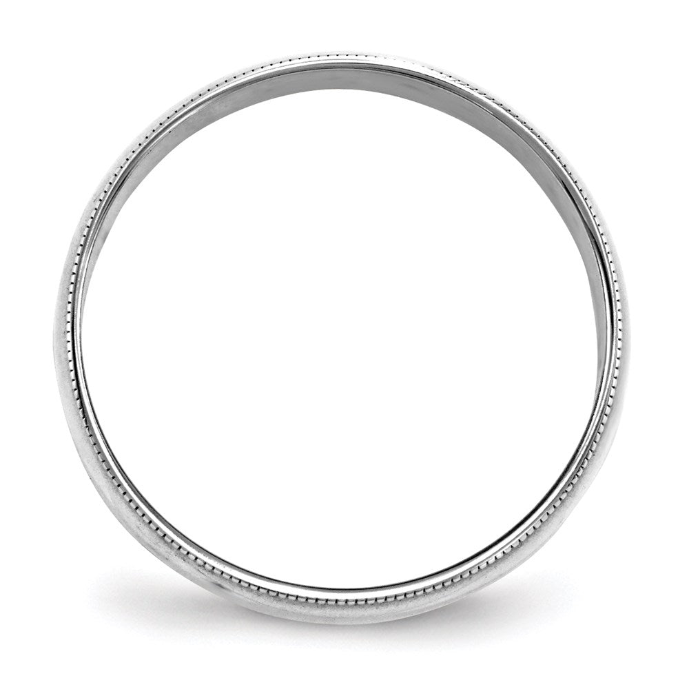 14KW 6mm LTW Milgrain Half Round Band