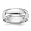 10KW 6.5mm LTW Milgrain Half Round Band