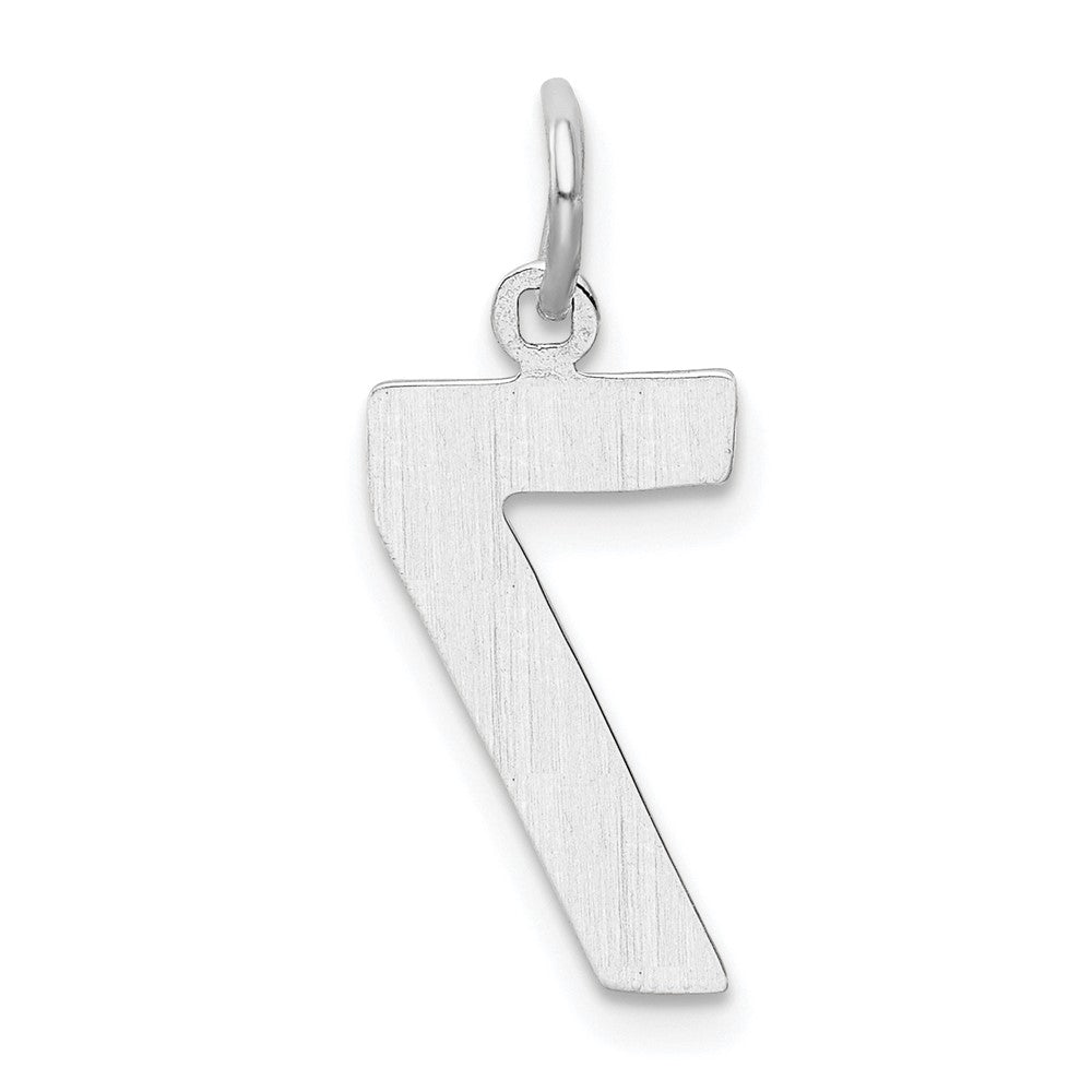 14kw Medium Polished Number 7 Charm