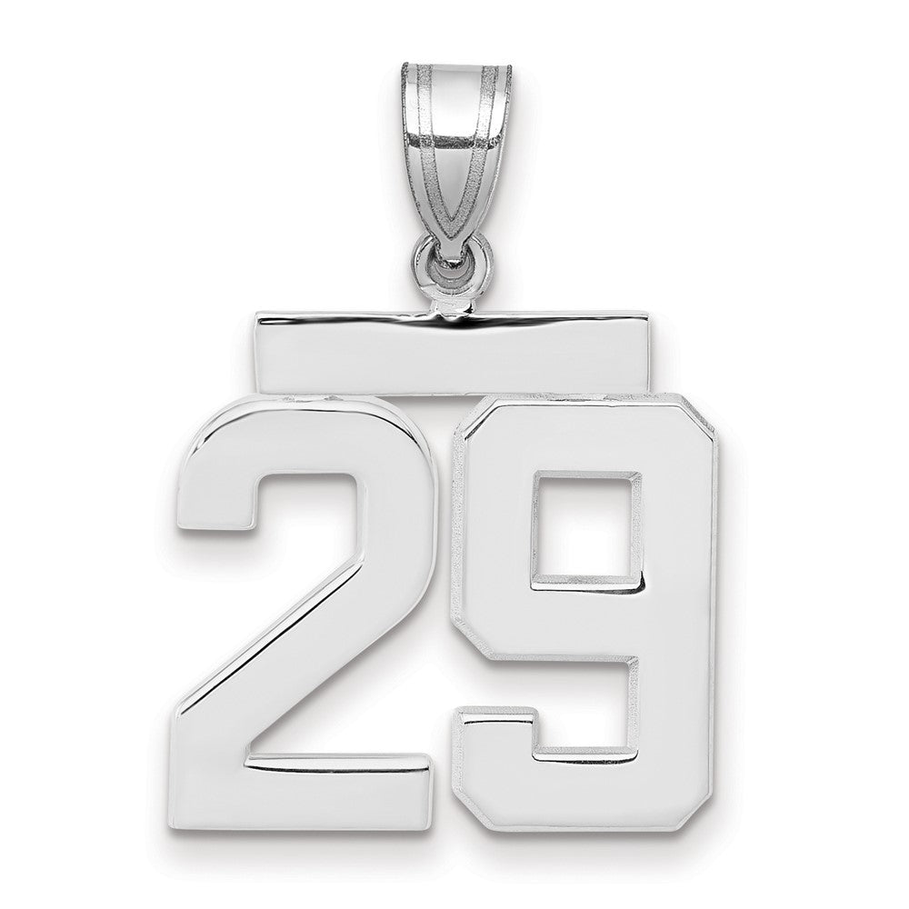 14kw Medium Polished Number 29 Charm