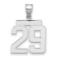 14kw Medium Polished Number 29 Charm
