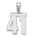 14kw Medium Polished Number 41 Charm