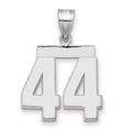 14kw Medium Polished Number 44 Charm