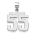 14kw Medium Polished Number 55 Charm