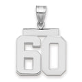 14kw Medium Polished Number 60 Charm