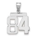 14kw Medium Polished Number 84 Charm
