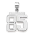 14kw Medium Polished Number 85 Charm