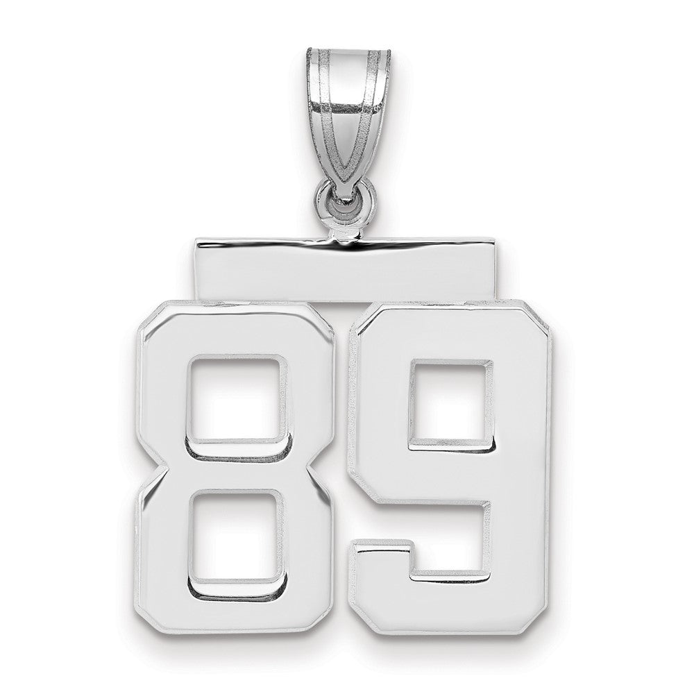 14kw Medium Polished Number 89 Charm