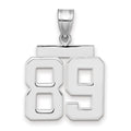 14kw Medium Polished Number 89 Charm