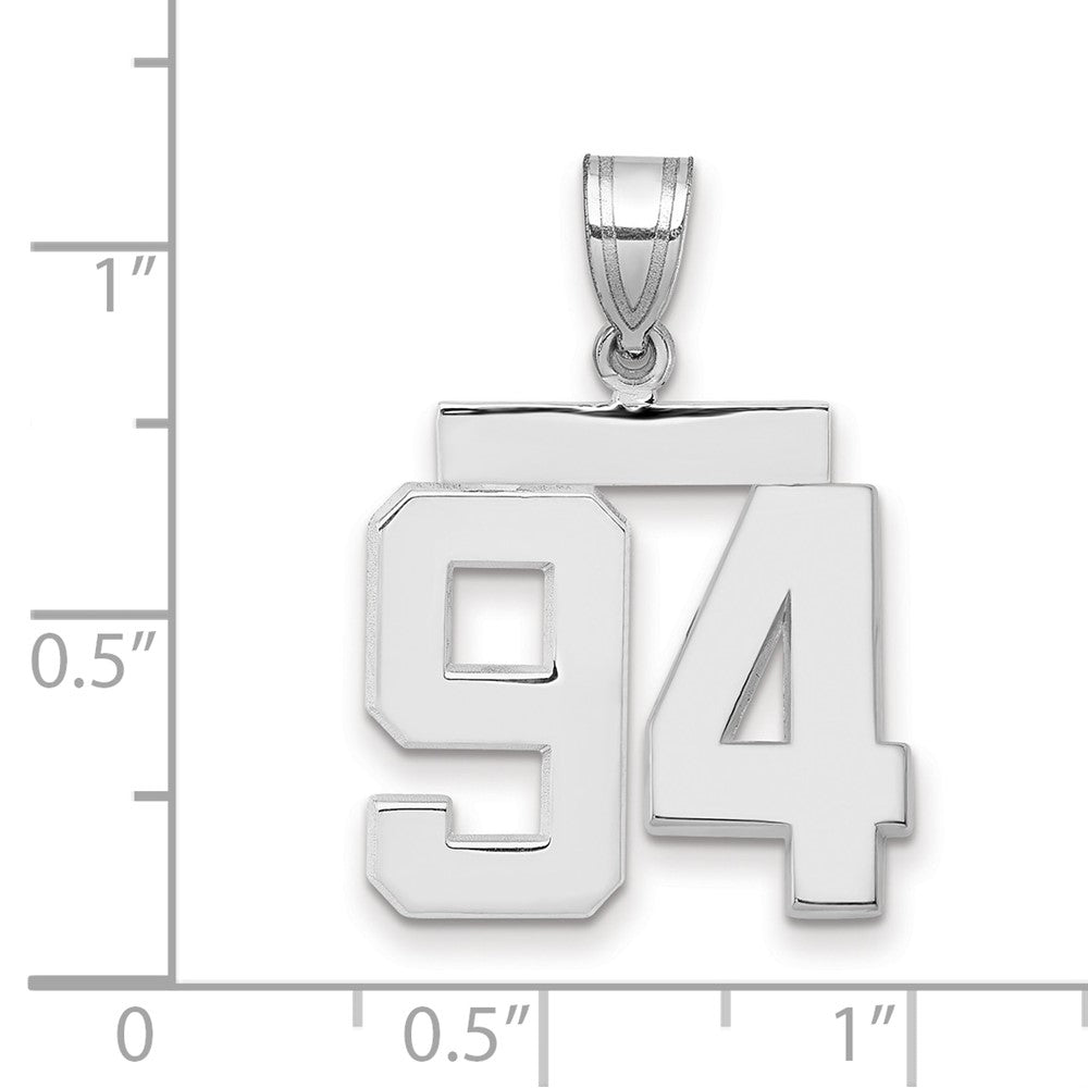 14kw Medium Polished Number 94 Charm