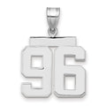 14kw Medium Polished Number 96 Charm
