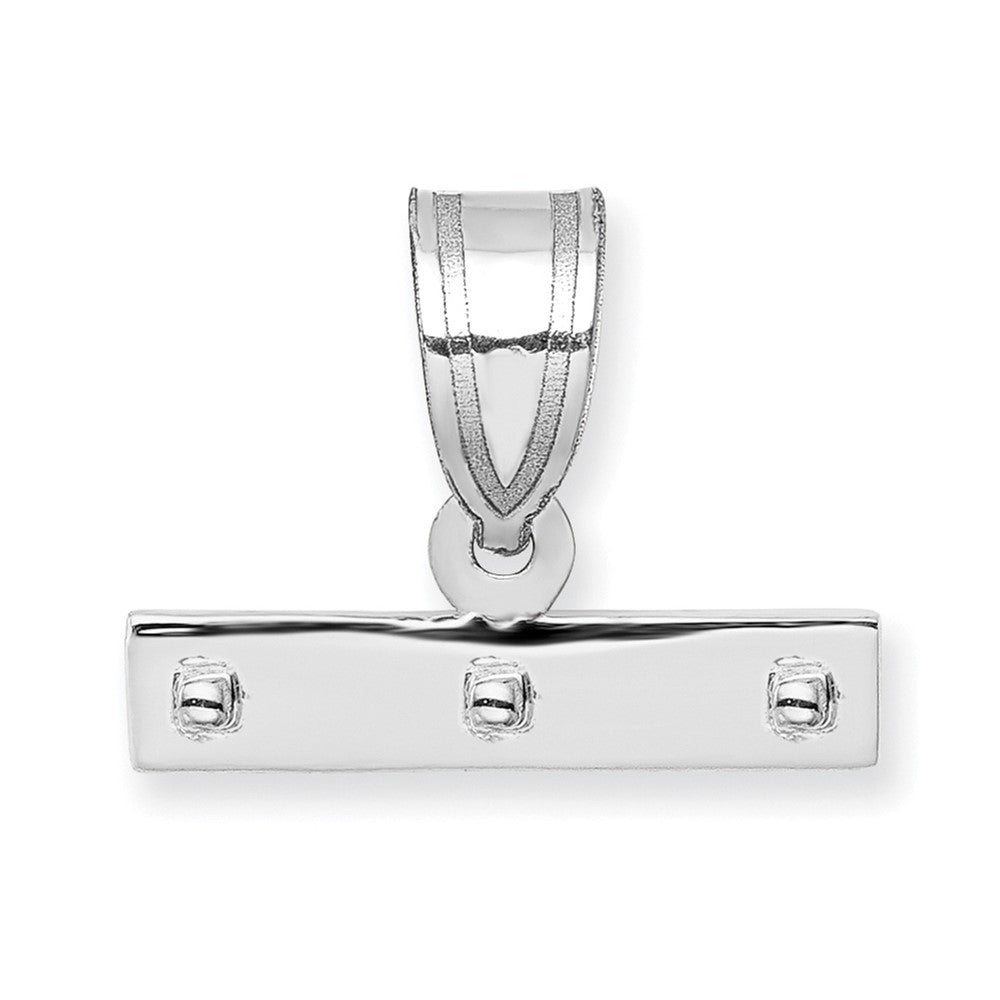 14kw Medium Polished Top Charm