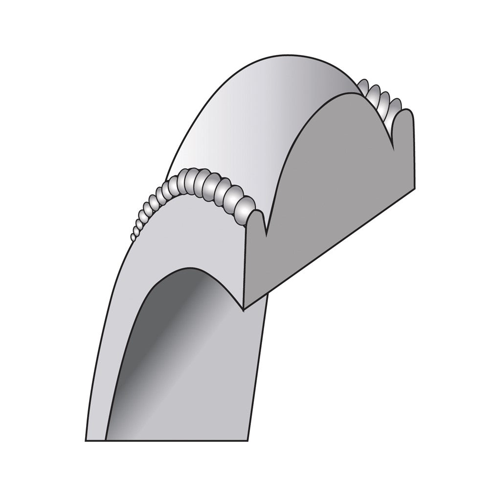 10KW 4mm Milgrain Half Round Band