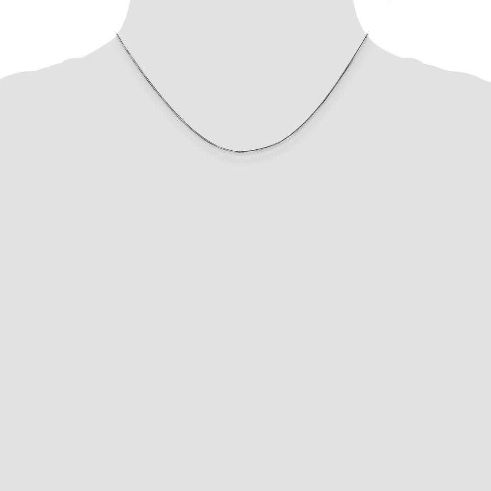 14k White Gold .5mm Octagonal Snake Chain