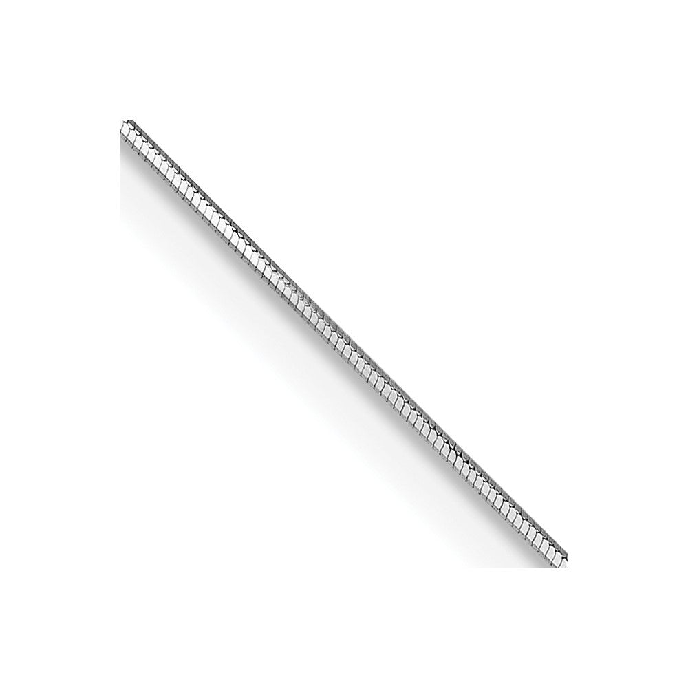 14k White Gold .5mm Octagonal Snake Chain