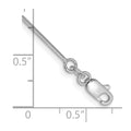 14k White Gold .8mm Octagonal Snake Chain