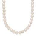 14k 4-5mm White Near Round Freshwater Cultured Pearl Necklace