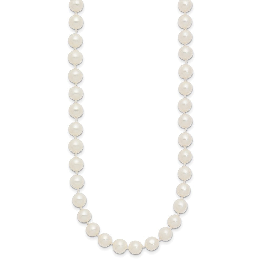 10k 6-7mm White Near Round Freshwater Cultured Pearl Necklace