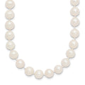 14k 7-8mm White Near Round Freshwater Cultured Pearl Necklace
