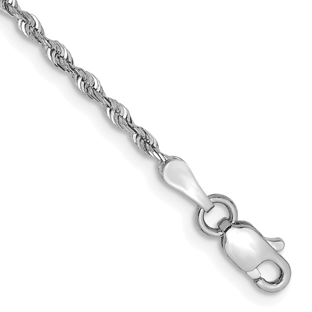 14k White Gold 1.85mm D/C Quadruple Rope Chain
