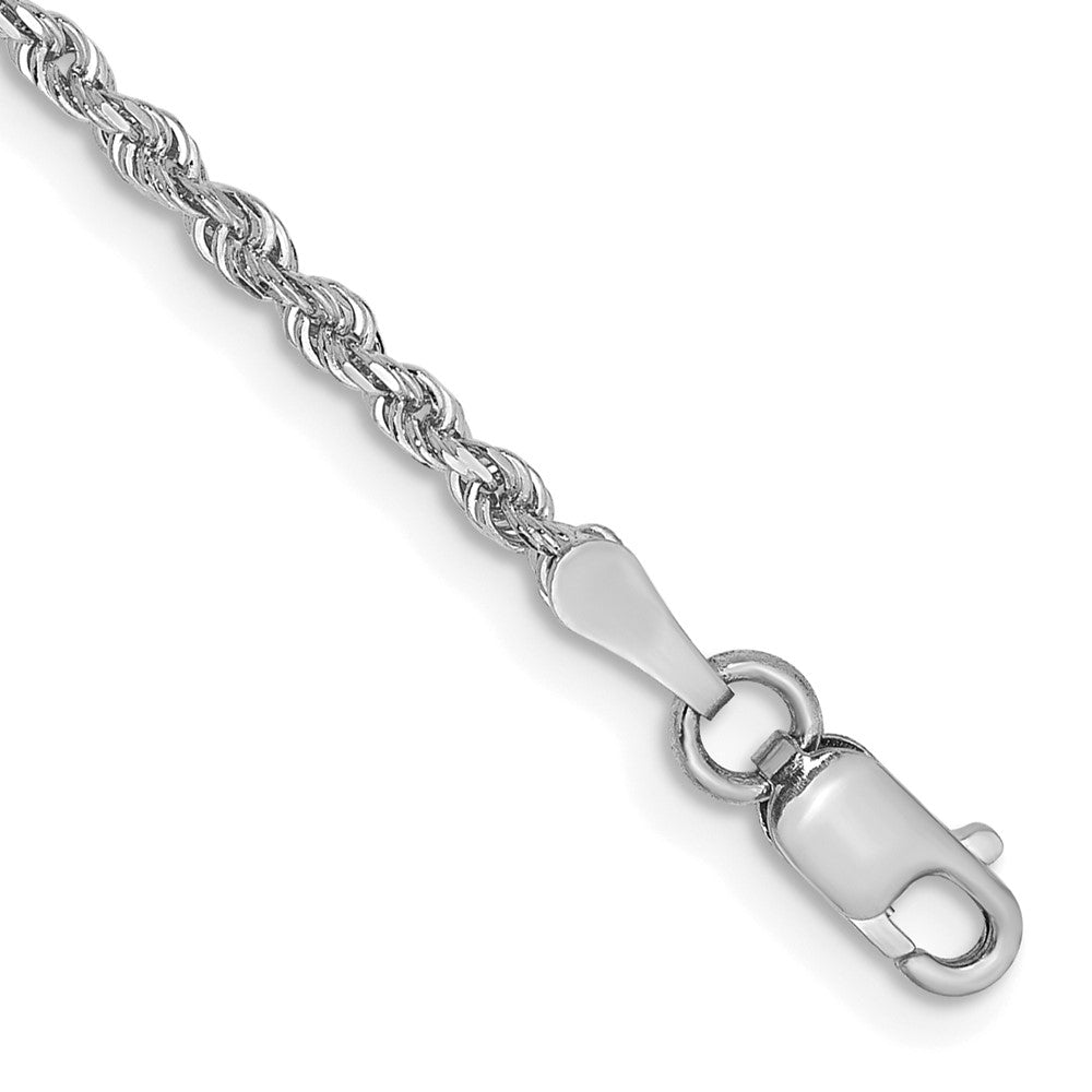 14k White Gold 2.0mm D/C Quadruple Rope Chain