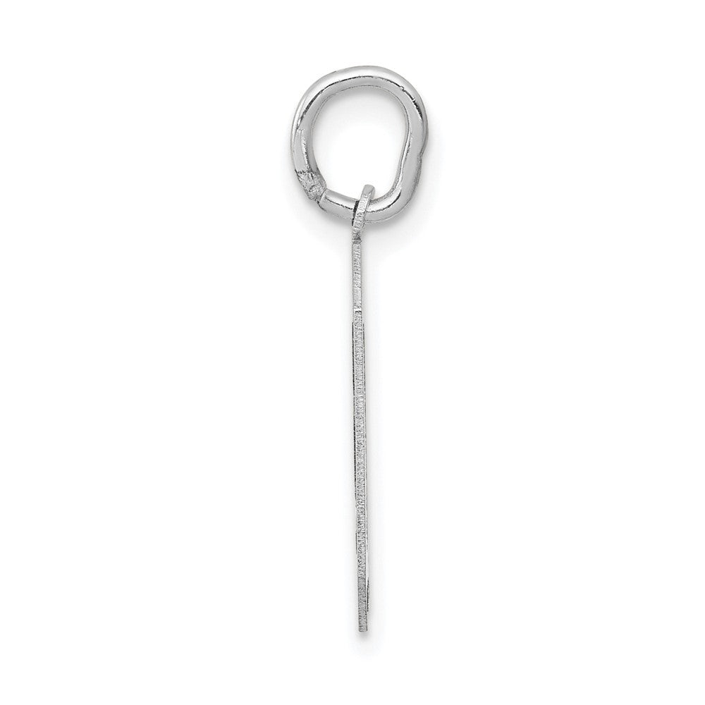 14kw Medium Satin Number 0 Charm