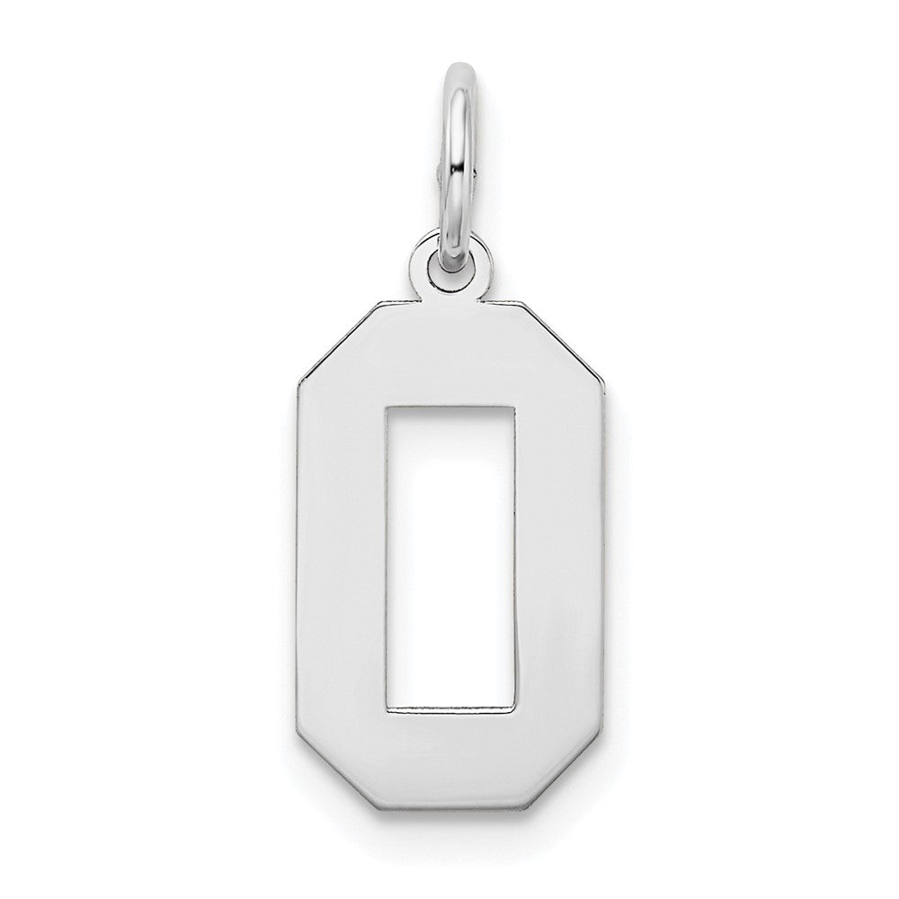 14kw Medium Satin Number 0 Charm