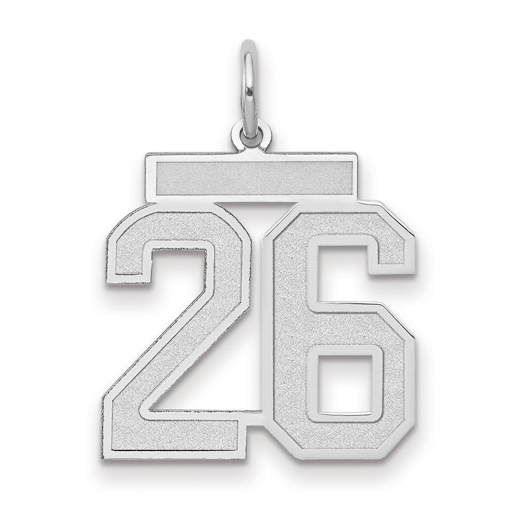 14kw Medium Satin Number 26 Charm