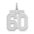 14kw Medium Satin Number 60 Charm