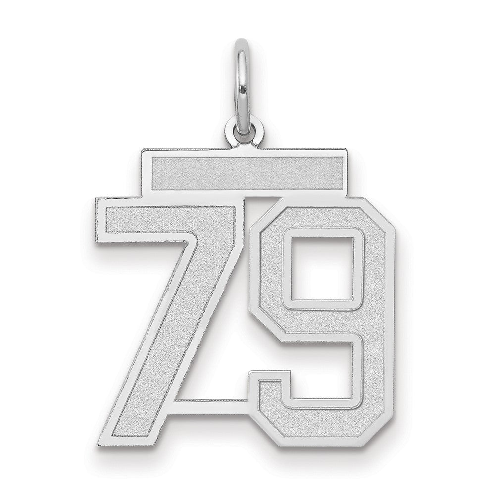 14kw Medium Satin Number 79 Charm