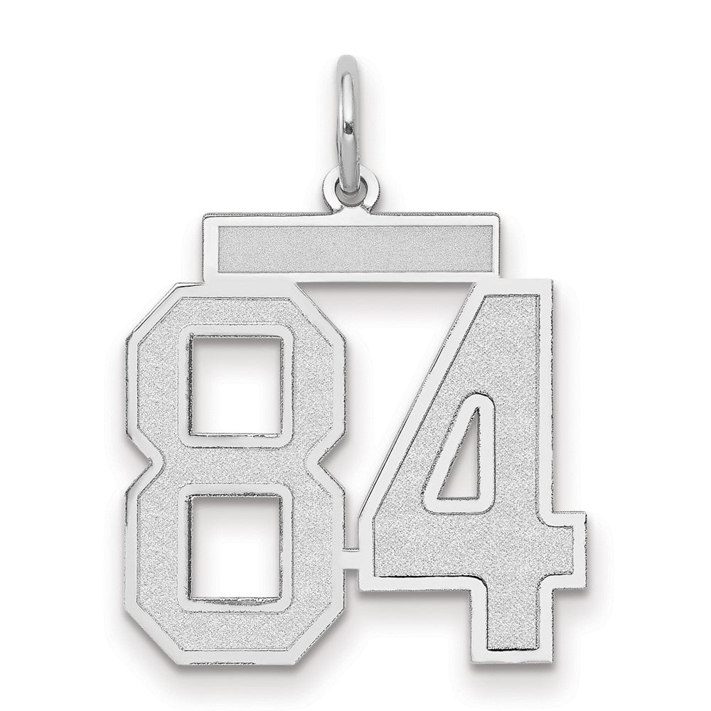 14kw Medium Satin Number 84 Charm