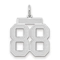 14kw Medium Satin Number 88 Charm