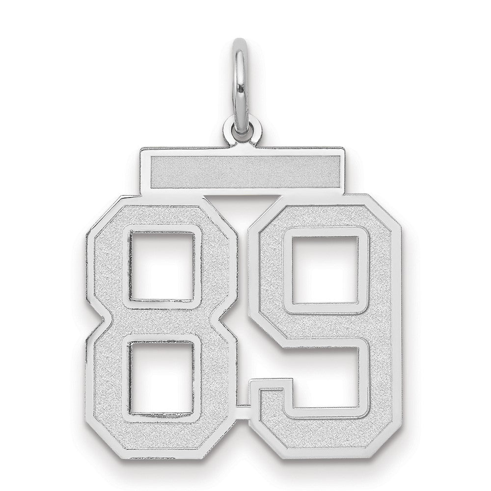 14kw Medium Satin Number 89 Charm