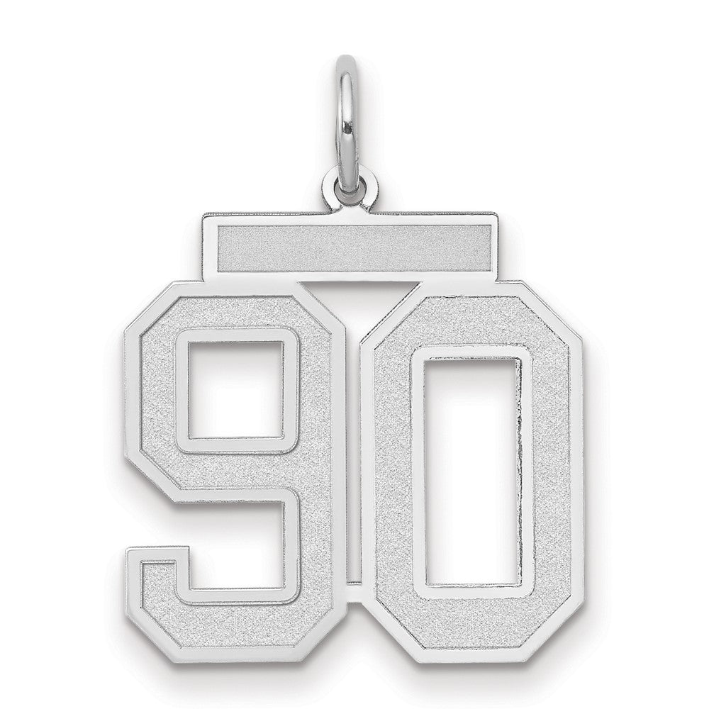 14kw Medium Satin Number 90 Charm