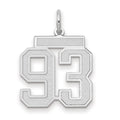 14kw Medium Satin Number 93 Charm
