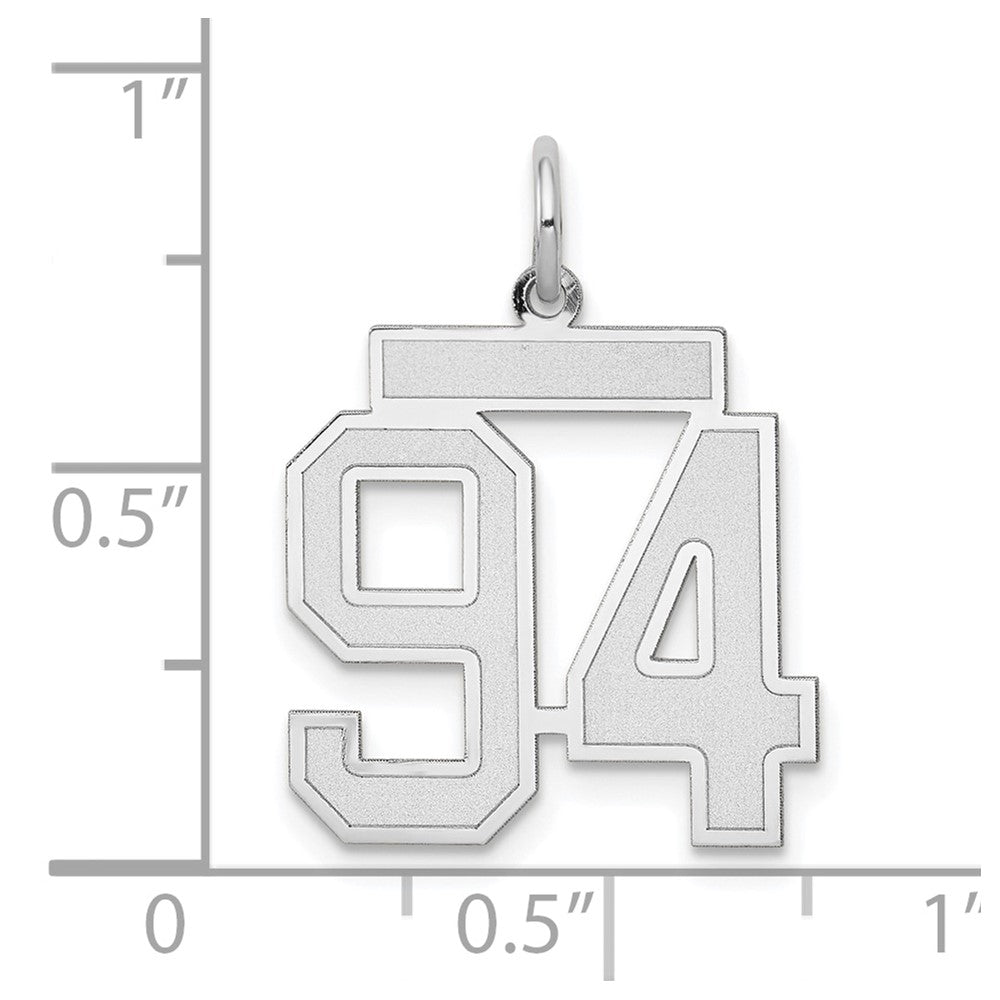 14kw Medium Satin Number 94 Charm
