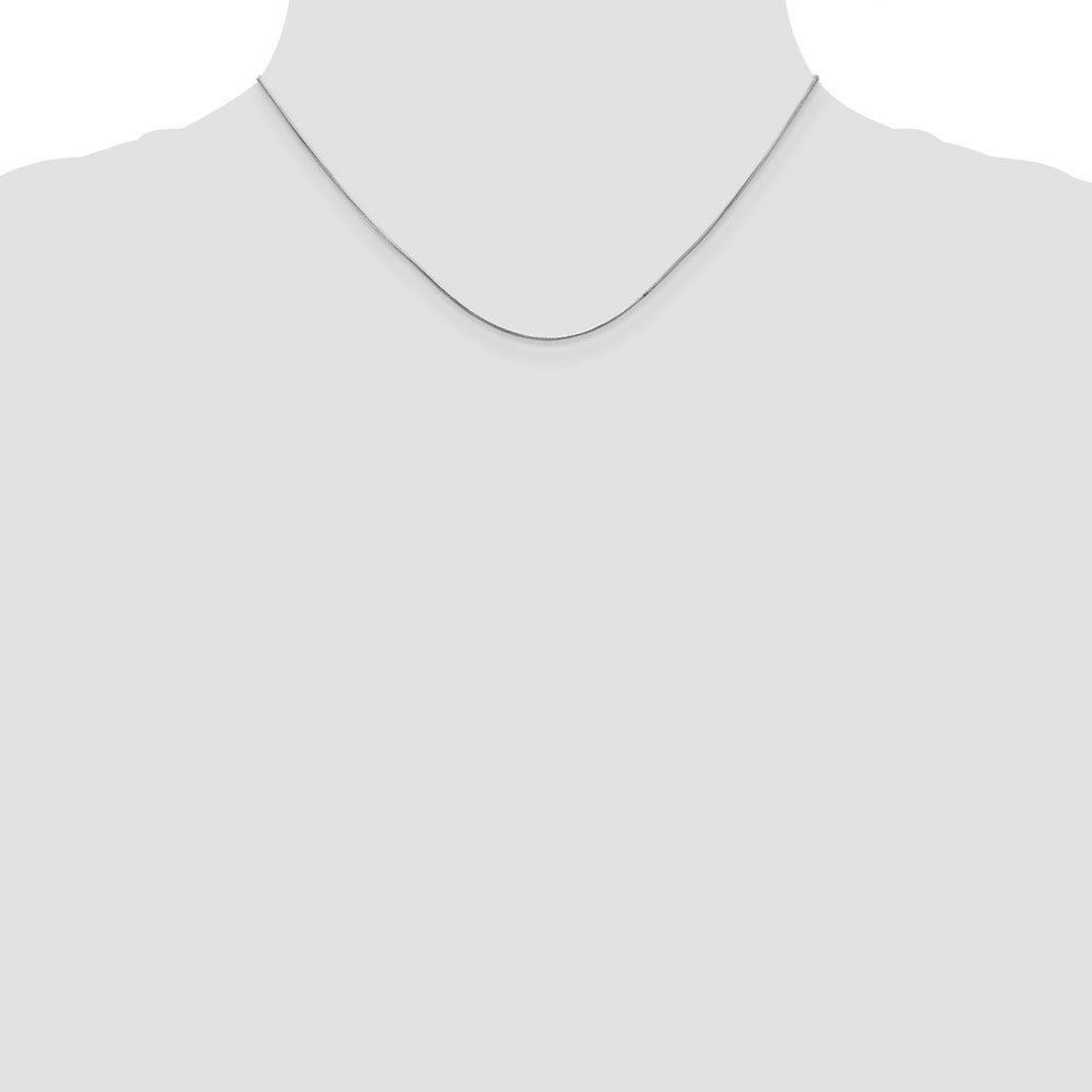 14k White Gold .6mm Round Snake Chain