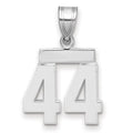 14kw Small Polished Number 44 Charm