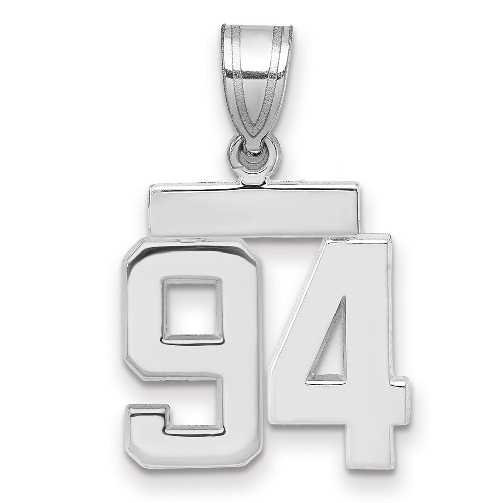 14kw Small Polished Number 94 Charm