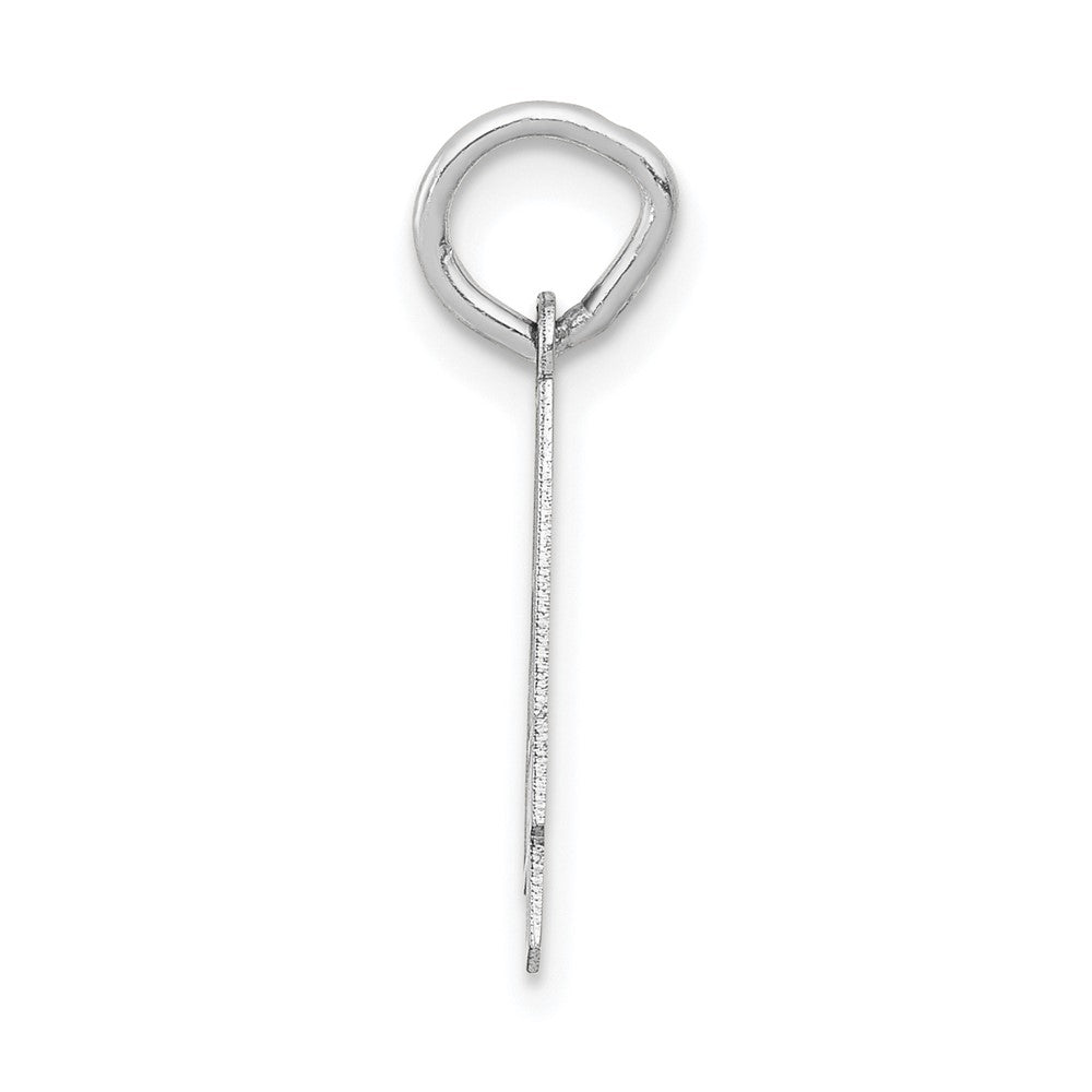 14kw Small Satin Number 4 Charm