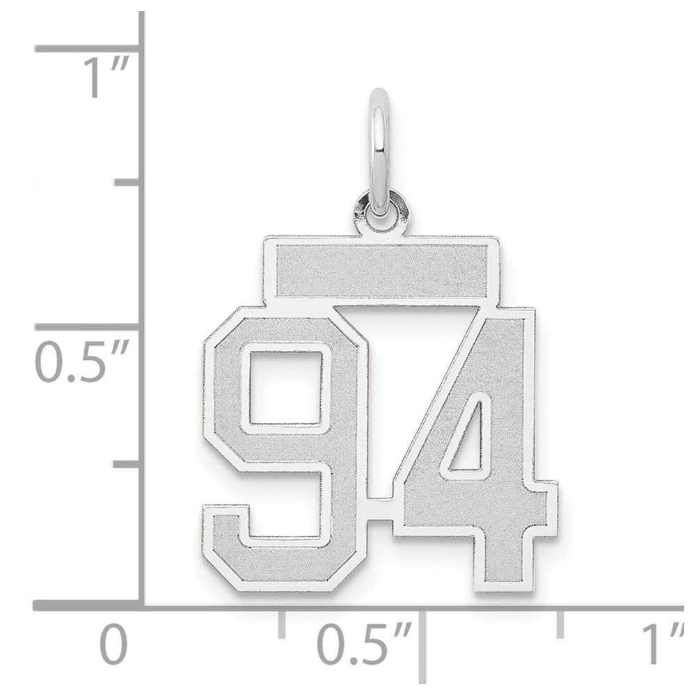 14kw Small Satin Number 94 Charm