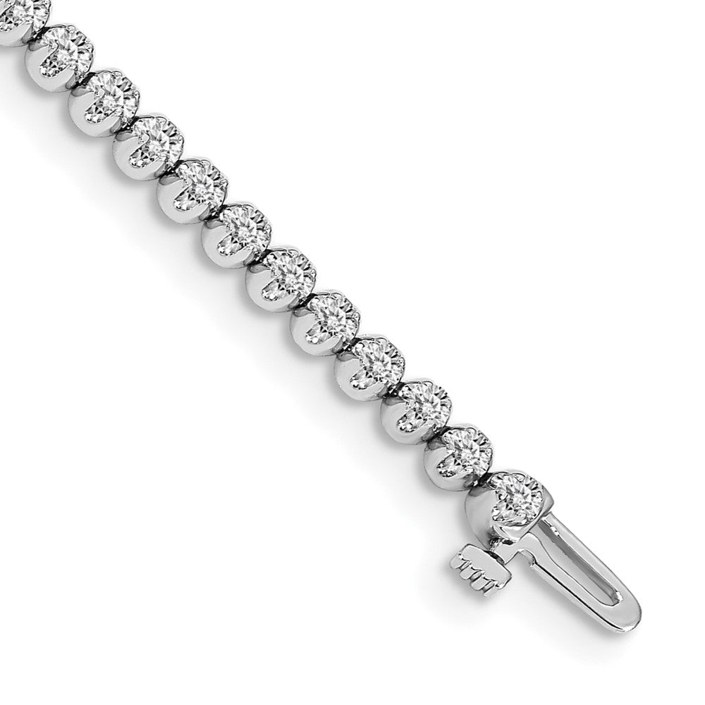 14k White Gold VS Diamond Tennis Bracelet